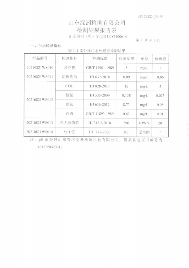 生活污水處理工藝